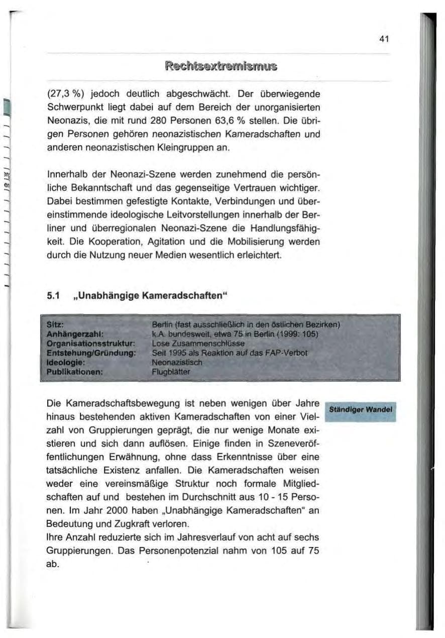 Seite 50 des Verfassungsschutzbericht 2000 Berlin