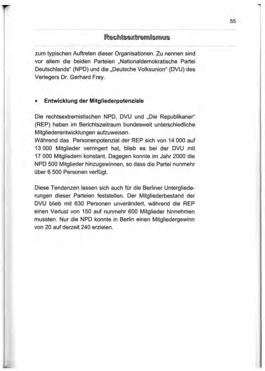 Seite 64 des Verfassungsschutzbericht 2000 Berlin