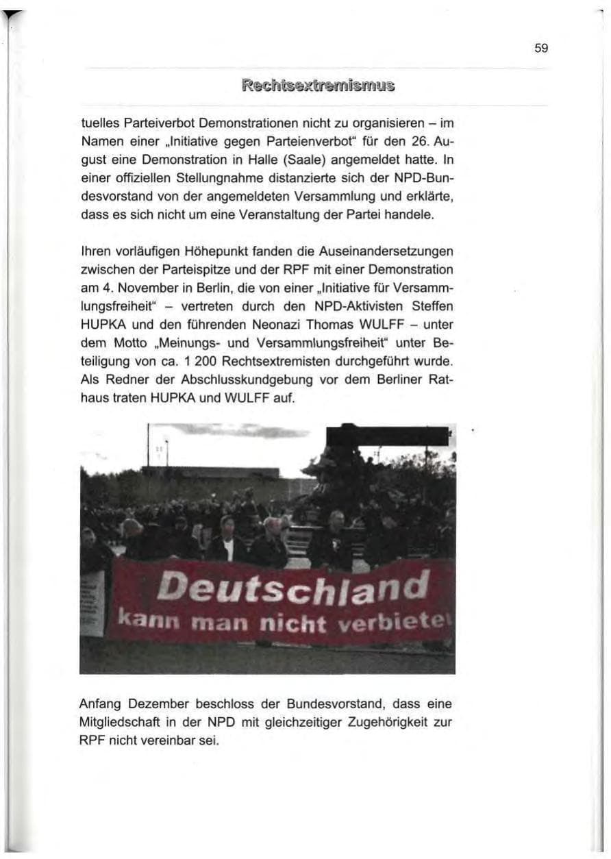 Seite 68 des Verfassungsschutzbericht 2000 Berlin