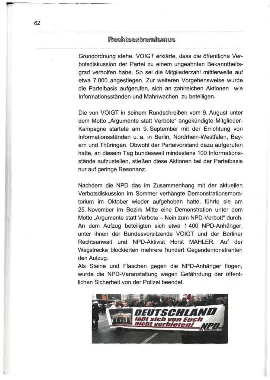 Seite 71 des Verfassungsschutzbericht 2000 Berlin