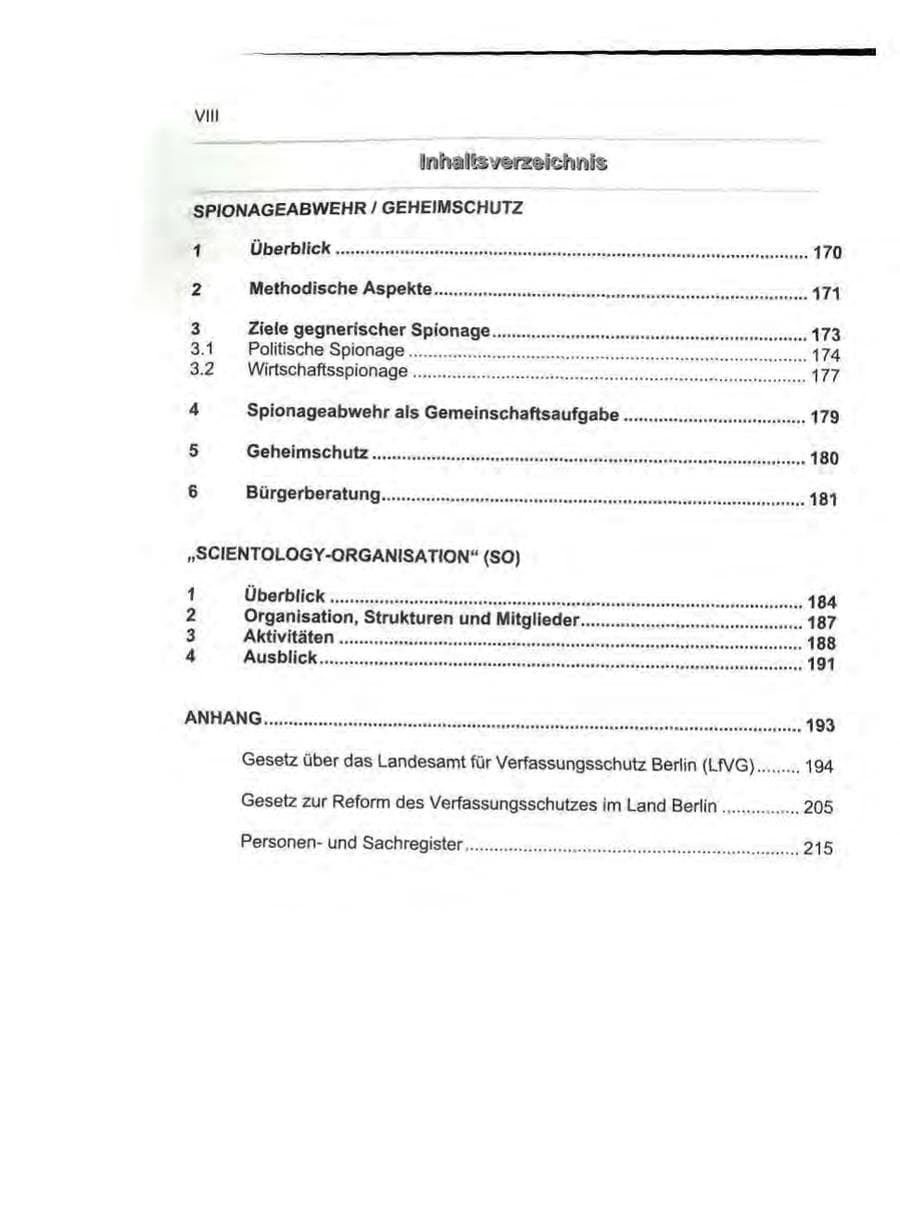 Seite 9 des Verfassungsschutzbericht 2000 Berlin