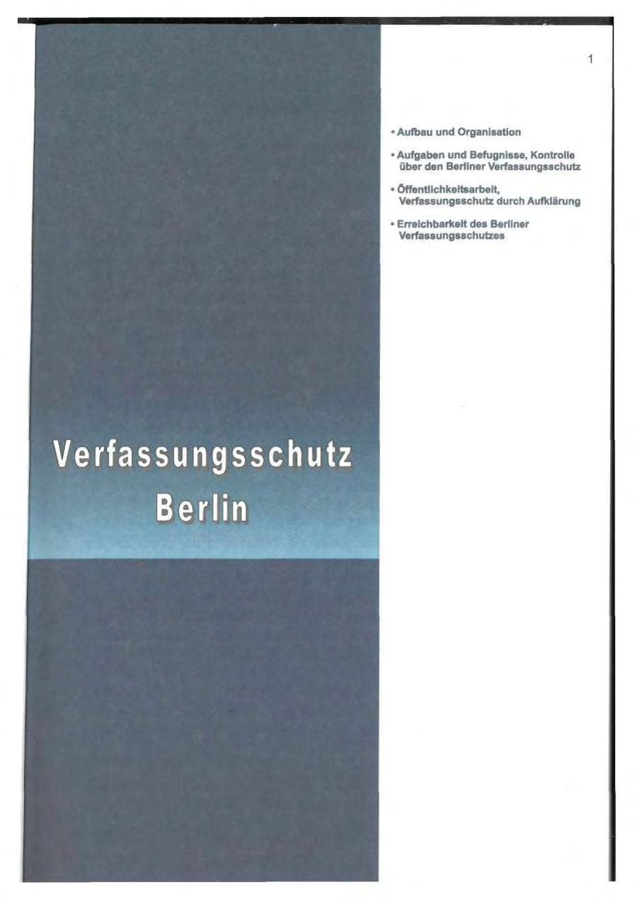 Seite 10 des Verfassungsschutzbericht 2000 Berlin