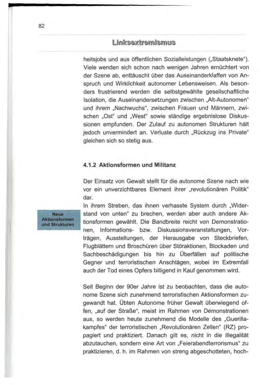Seite 91 des Verfassungsschutzbericht 2000 Berlin
