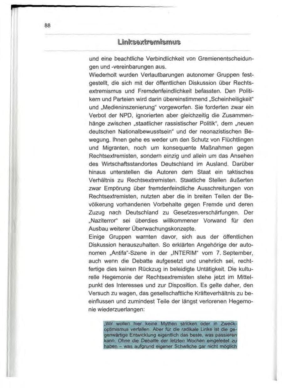 Seite 97 des Verfassungsschutzbericht 2000 Berlin