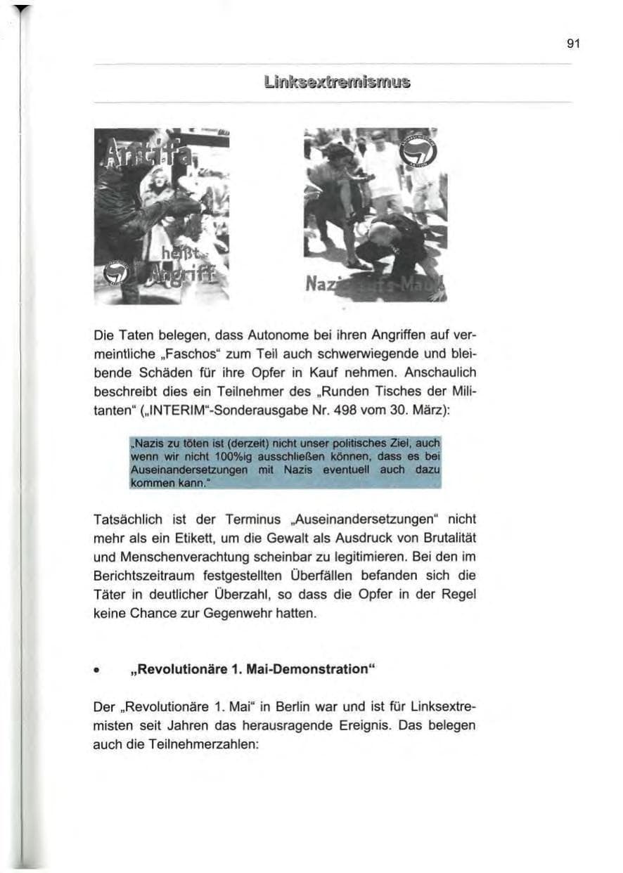 Seite 100 des Verfassungsschutzbericht 2000 Berlin
