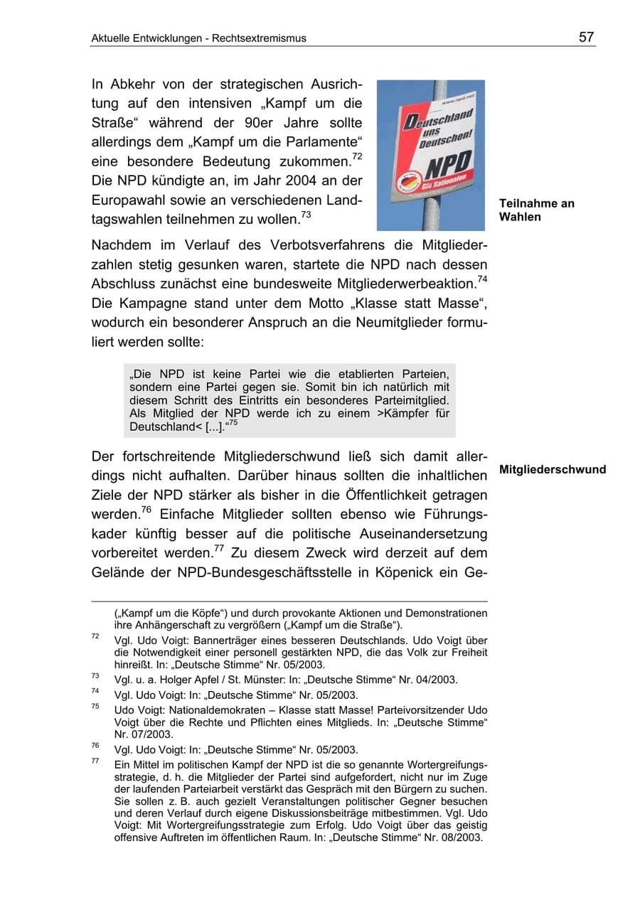 Seite 57 des Verfassungsschutzbericht 2003 Berlin