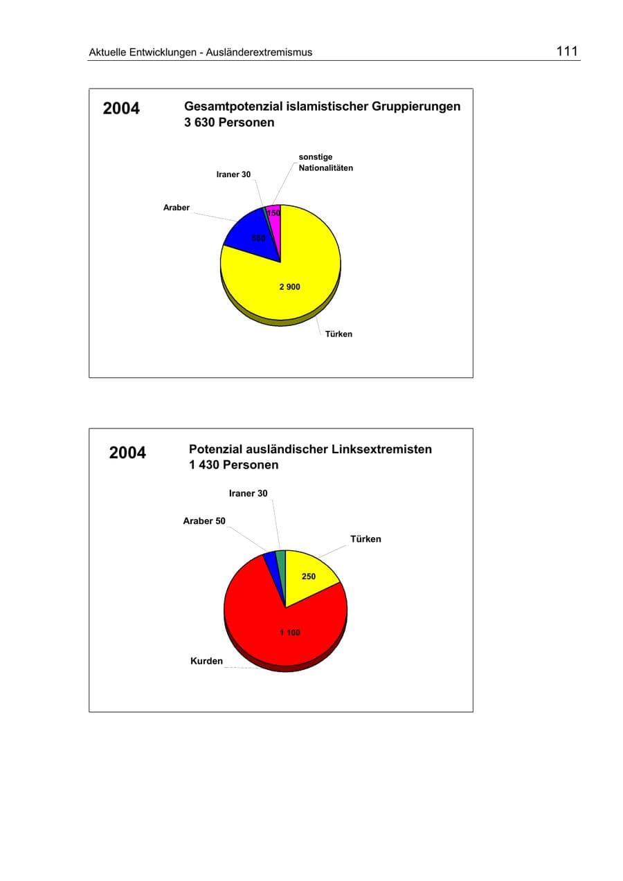 Seite 111 des Verfassungsschutzbericht 2004 Berlin