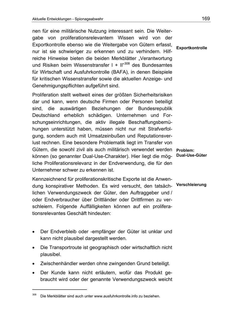 Seite 169 des Verfassungsschutzbericht 2004 Berlin