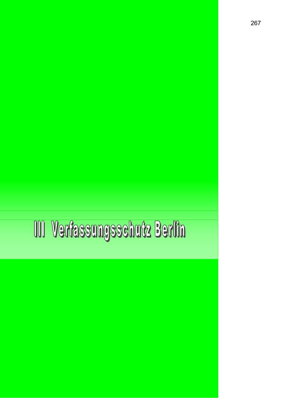 Seite 267 des Verfassungsschutzbericht 2004 Berlin