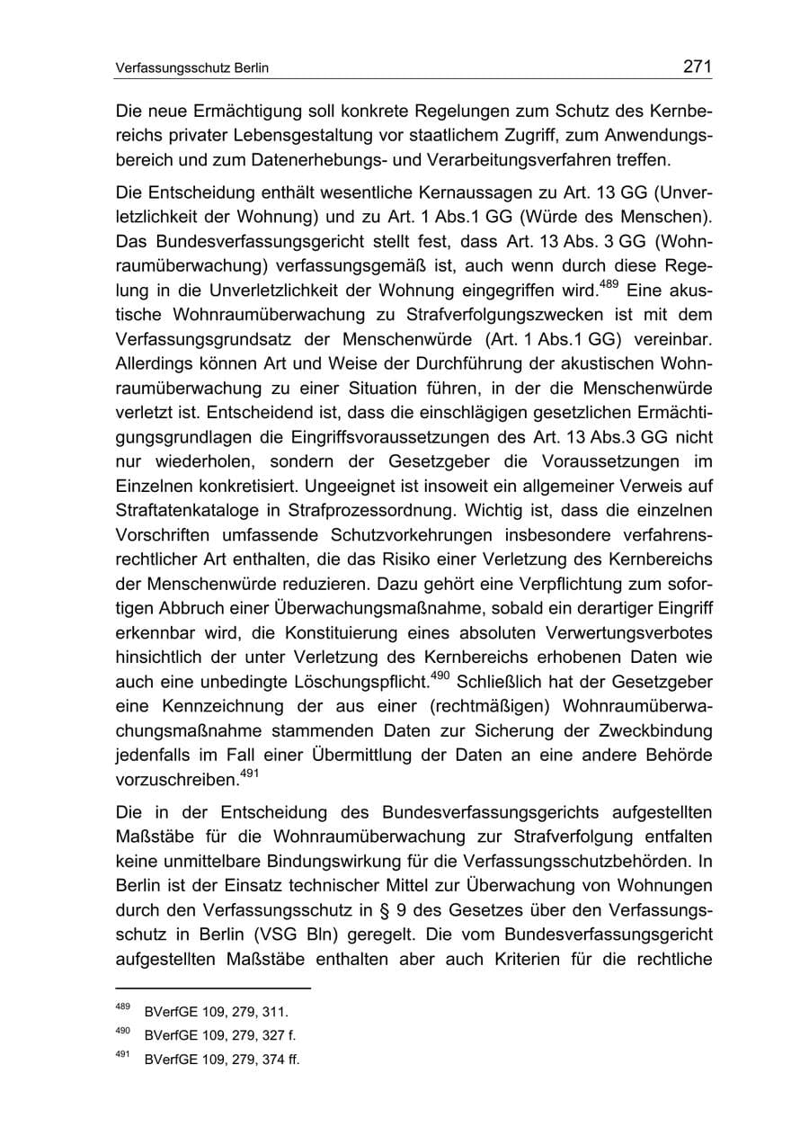 Seite 271 des Verfassungsschutzbericht 2004 Berlin