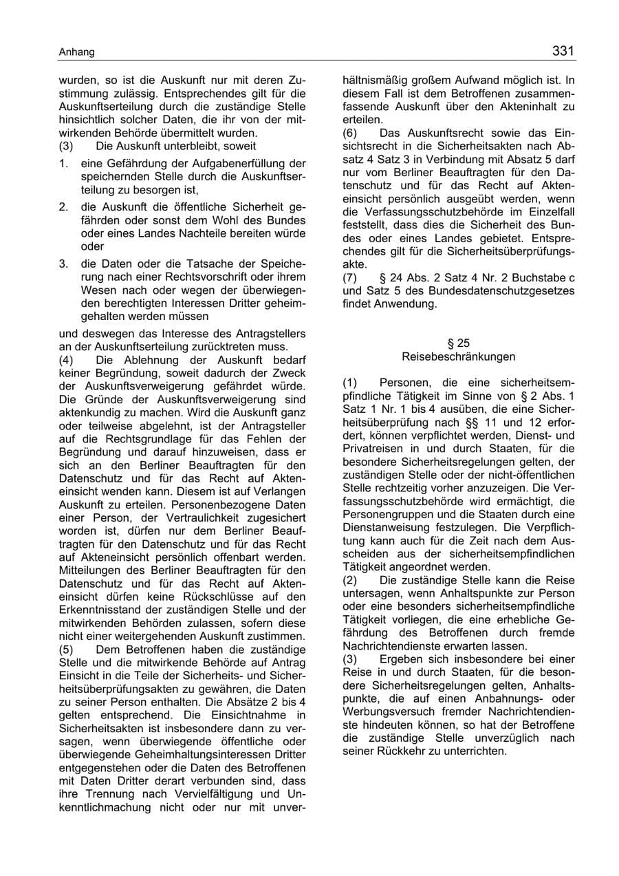 Seite 331 des Verfassungsschutzbericht 2004 Berlin