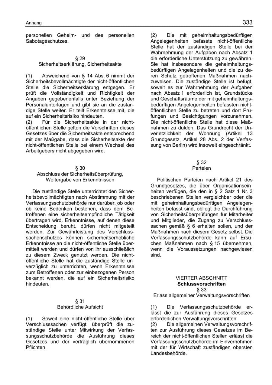 Seite 333 des Verfassungsschutzbericht 2004 Berlin