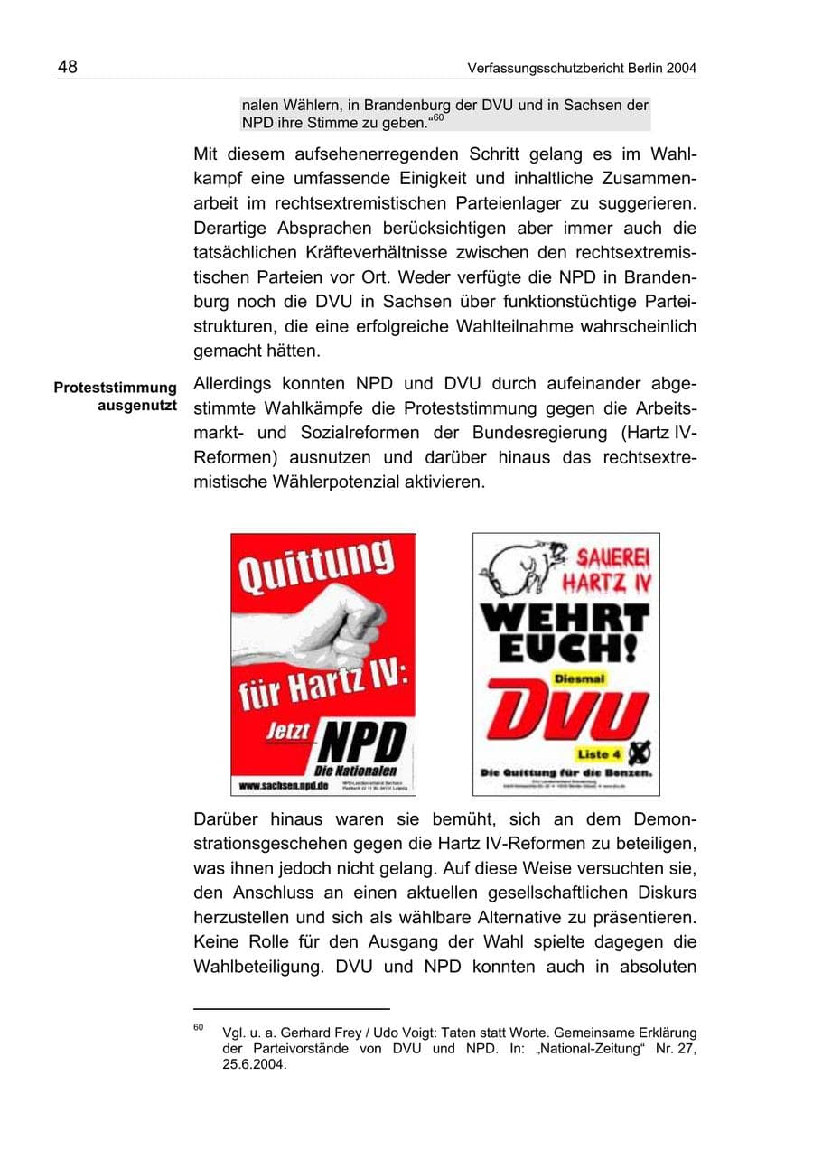 Seite 48 des Verfassungsschutzbericht 2004 Berlin