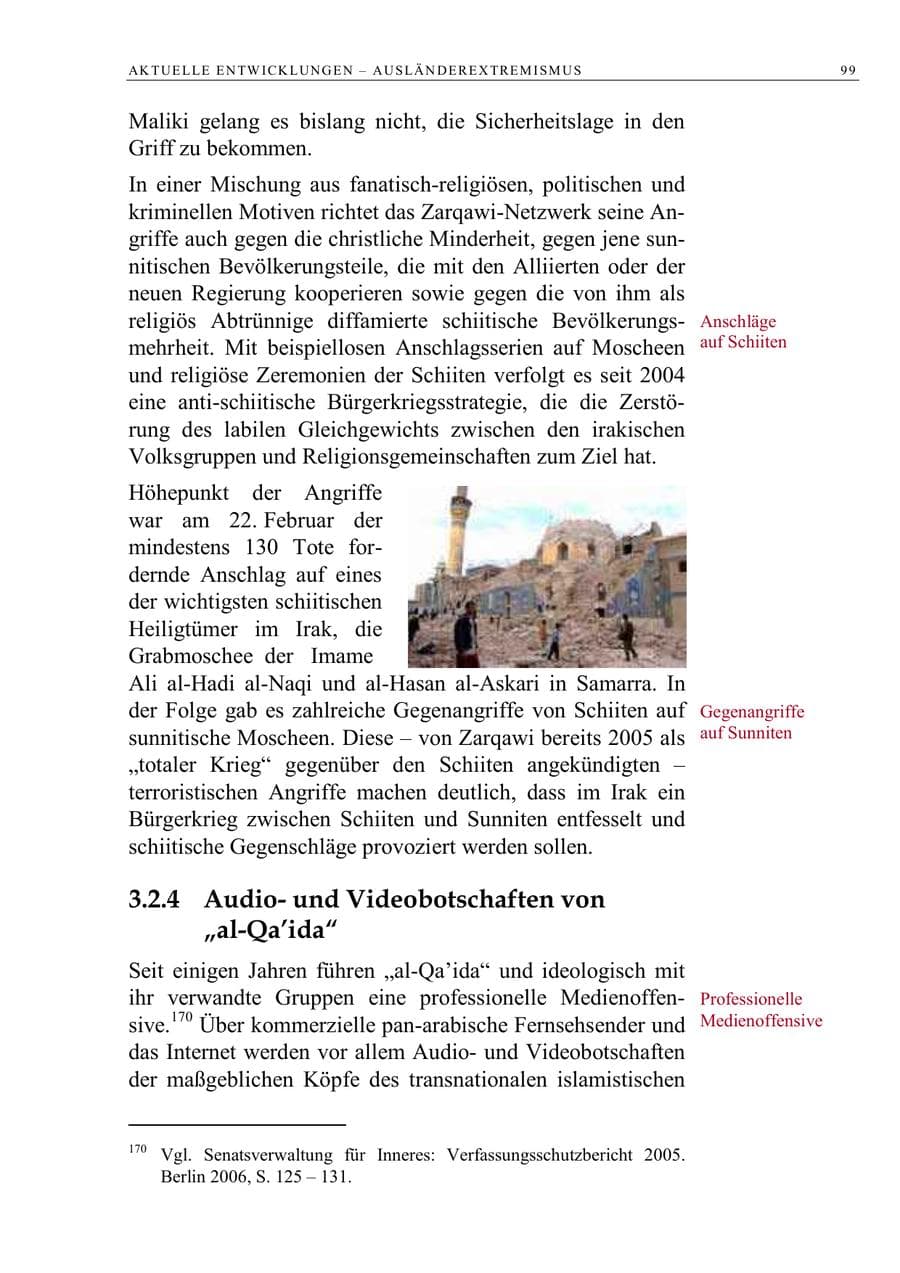 Seite 112 des Verfassungsschutzbericht 2006 Berlin