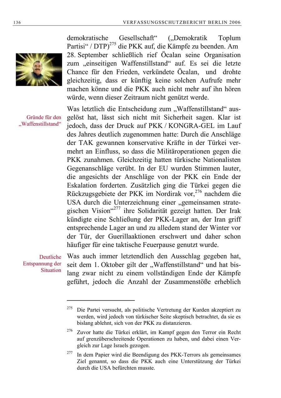 Seite 149 des Verfassungsschutzbericht 2006 Berlin