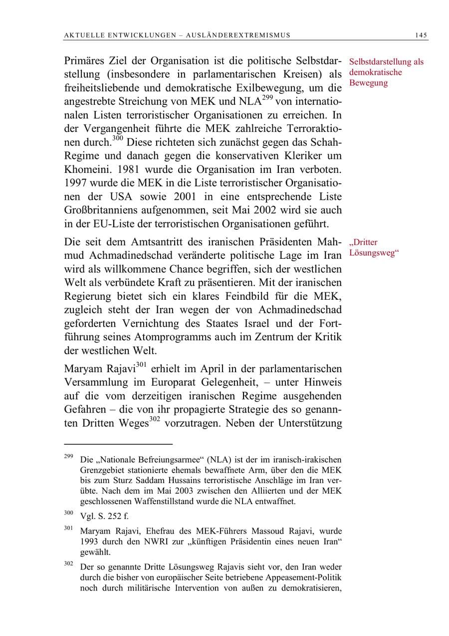 Seite 158 des Verfassungsschutzbericht 2006 Berlin
