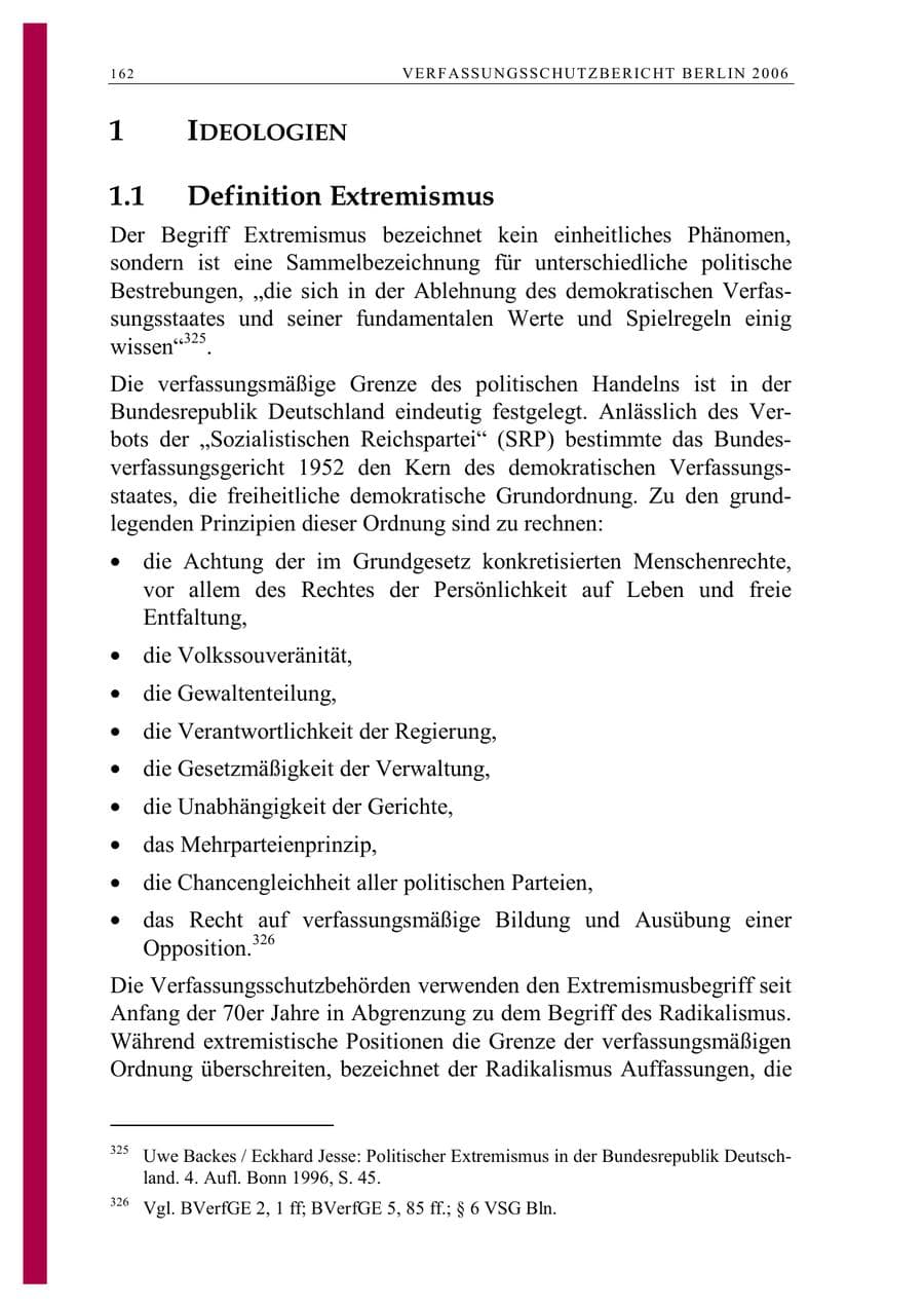 Seite 175 des Verfassungsschutzbericht 2006 Berlin