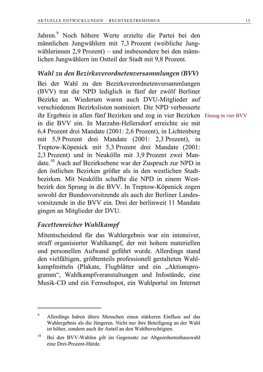Seite 26 des Verfassungsschutzbericht 2006 Berlin