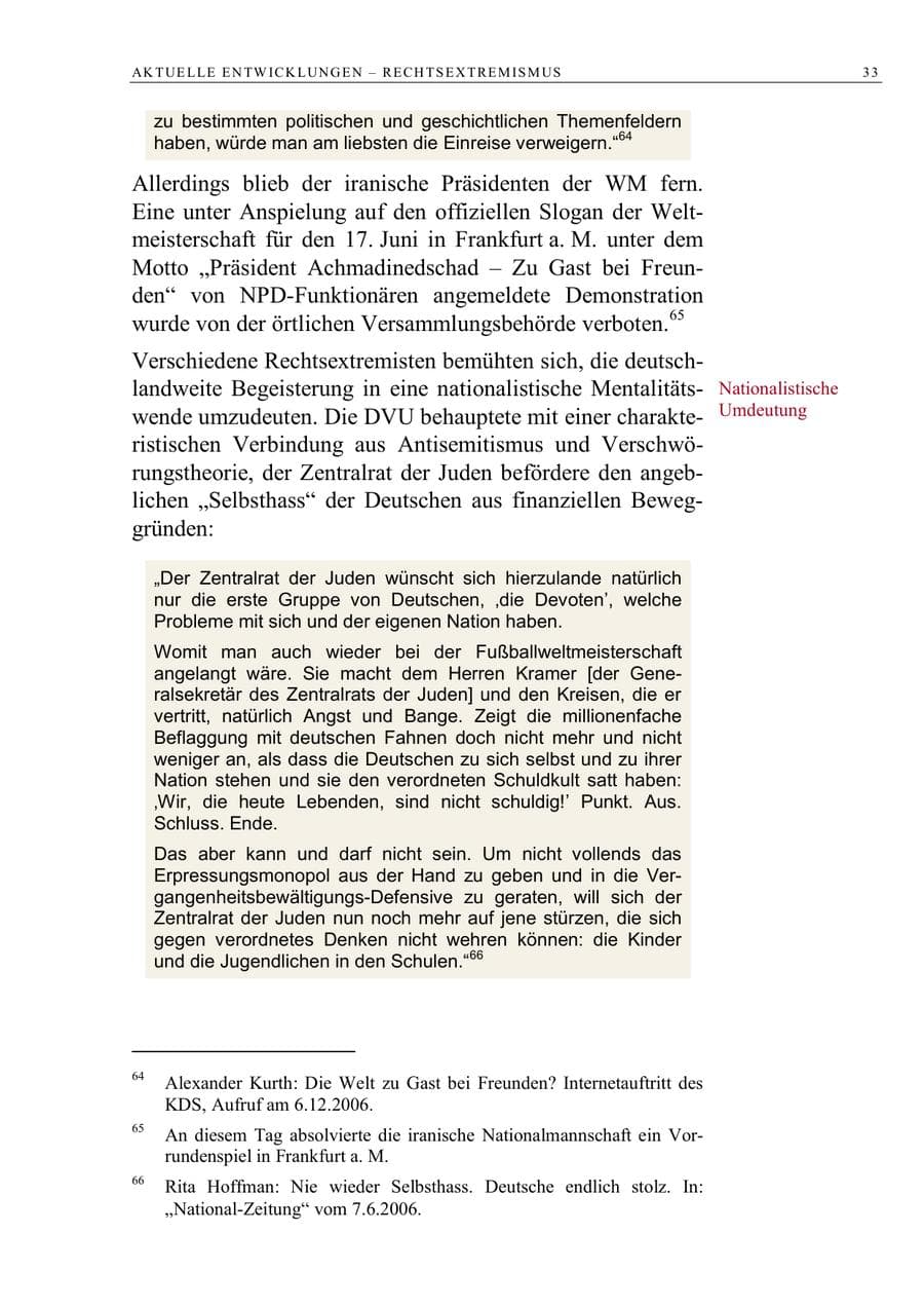 Seite 46 des Verfassungsschutzbericht 2006 Berlin