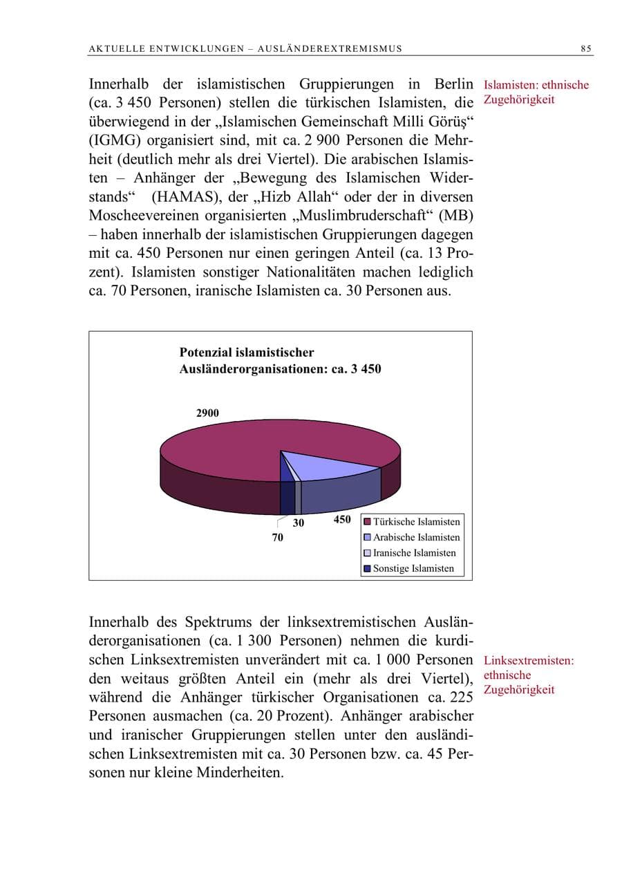 Seite 98 des Verfassungsschutzbericht 2006 Berlin