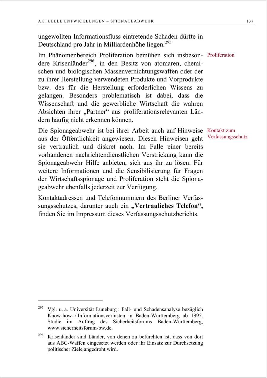 Seite 150 des Verfassungsschutzbericht 2007 Berlin