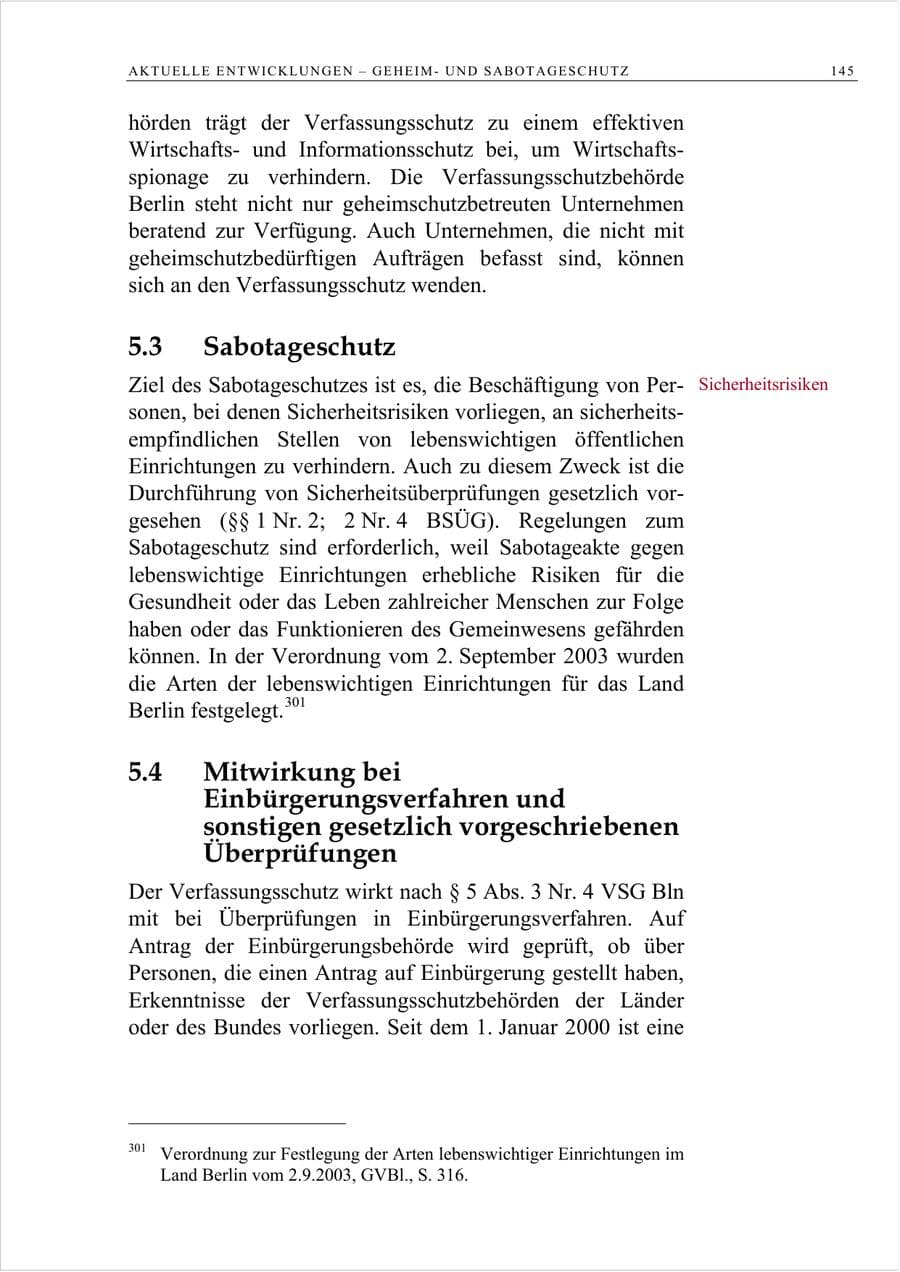Seite 158 des Verfassungsschutzbericht 2007 Berlin