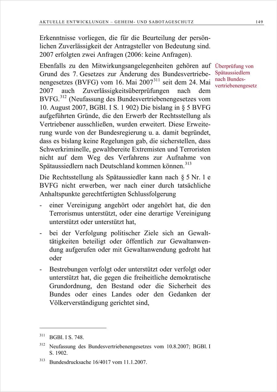 Seite 162 des Verfassungsschutzbericht 2007 Berlin
