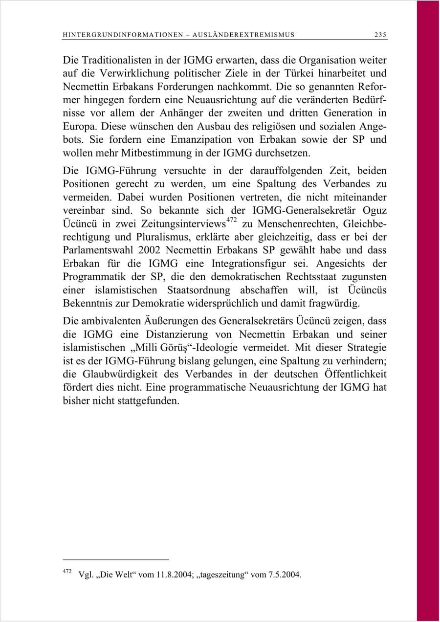 Seite 248 des Verfassungsschutzbericht 2007 Berlin