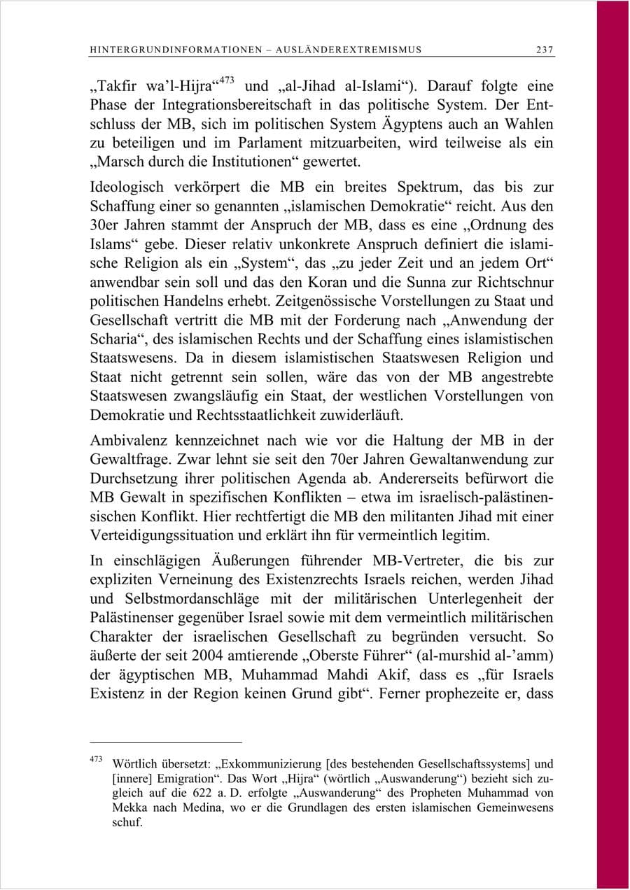 Seite 250 des Verfassungsschutzbericht 2007 Berlin