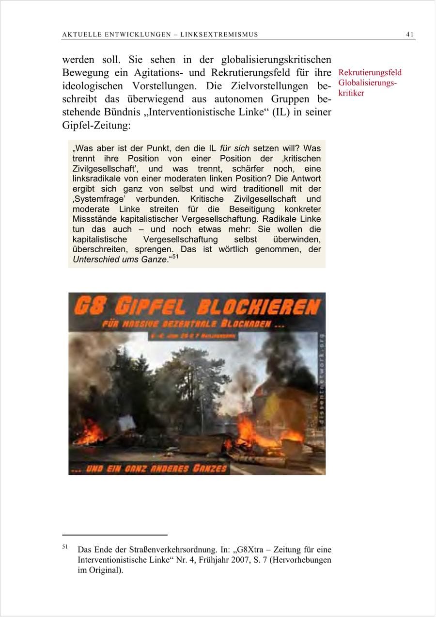 Seite 54 des Verfassungsschutzbericht 2007 Berlin