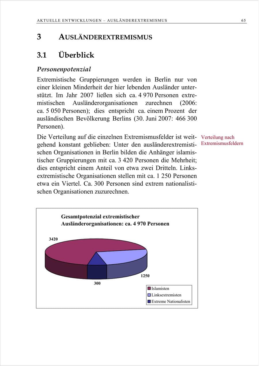 Seite 78 des Verfassungsschutzbericht 2007 Berlin