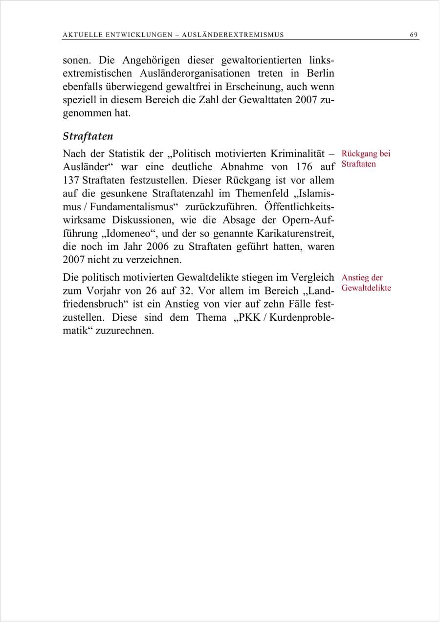 Seite 82 des Verfassungsschutzbericht 2007 Berlin