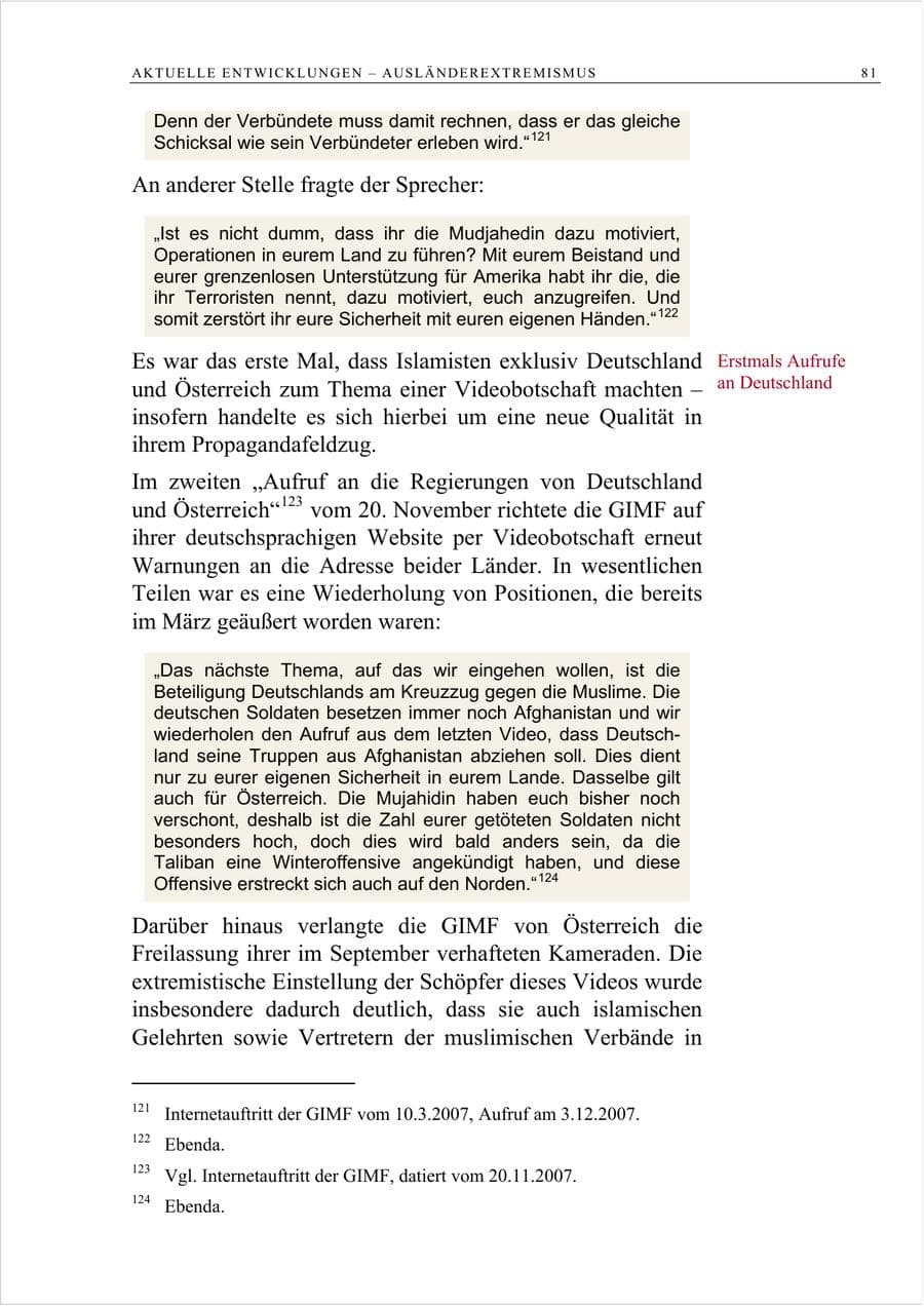 Seite 94 des Verfassungsschutzbericht 2007 Berlin