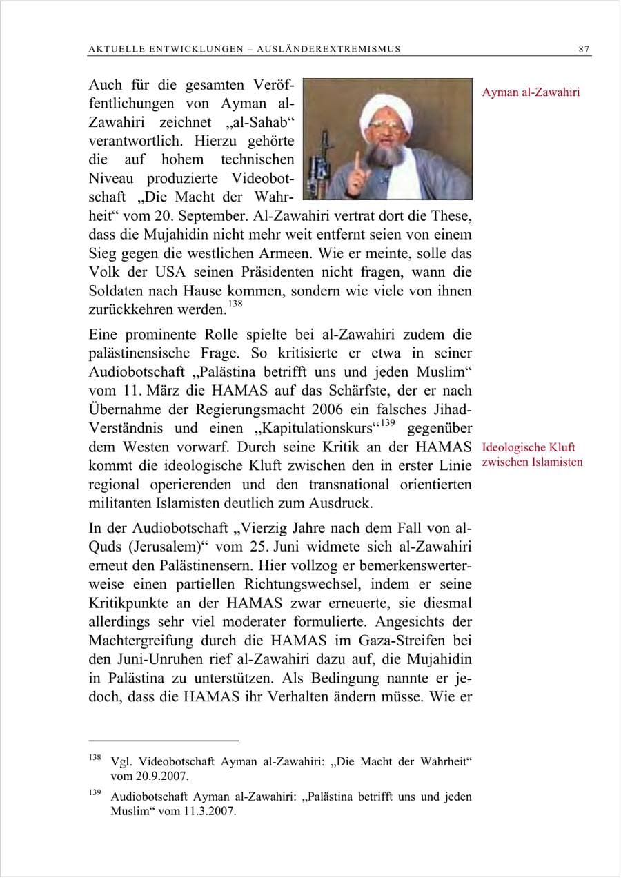 Seite 100 des Verfassungsschutzbericht 2007 Berlin