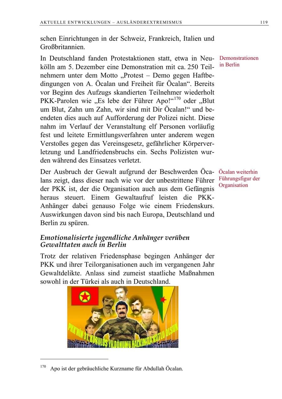Seite 132 des Verfassungsschutzbericht 2009 Berlin