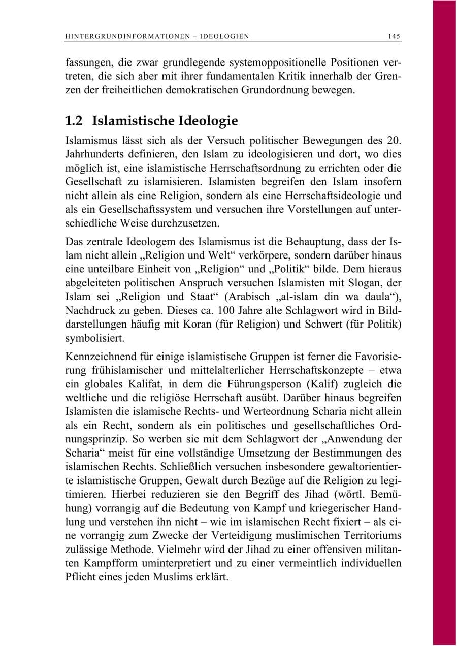 Seite 158 des Verfassungsschutzbericht 2009 Berlin