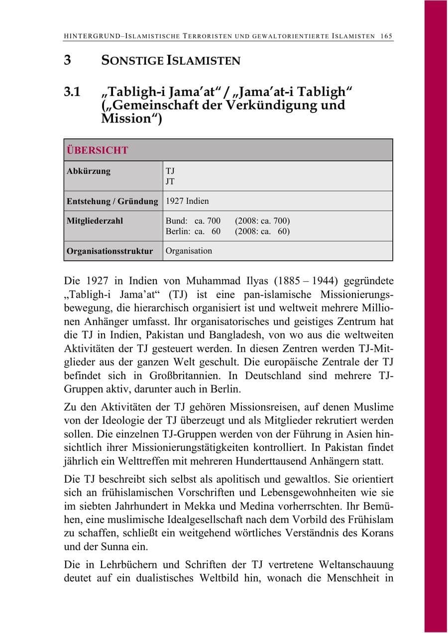 Seite 178 des Verfassungsschutzbericht 2009 Berlin