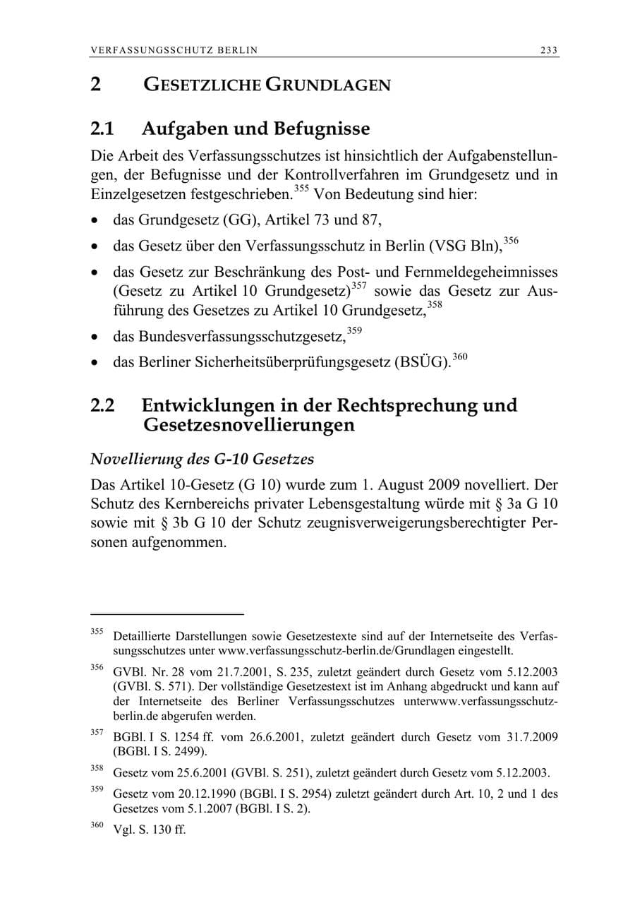 Seite 246 des Verfassungsschutzbericht 2009 Berlin