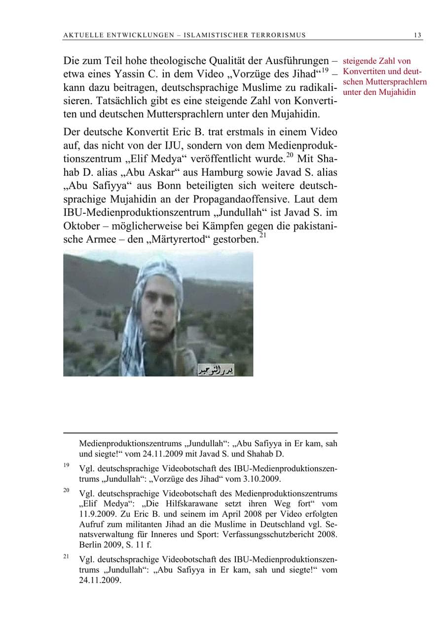 Seite 26 des Verfassungsschutzbericht 2009 Berlin