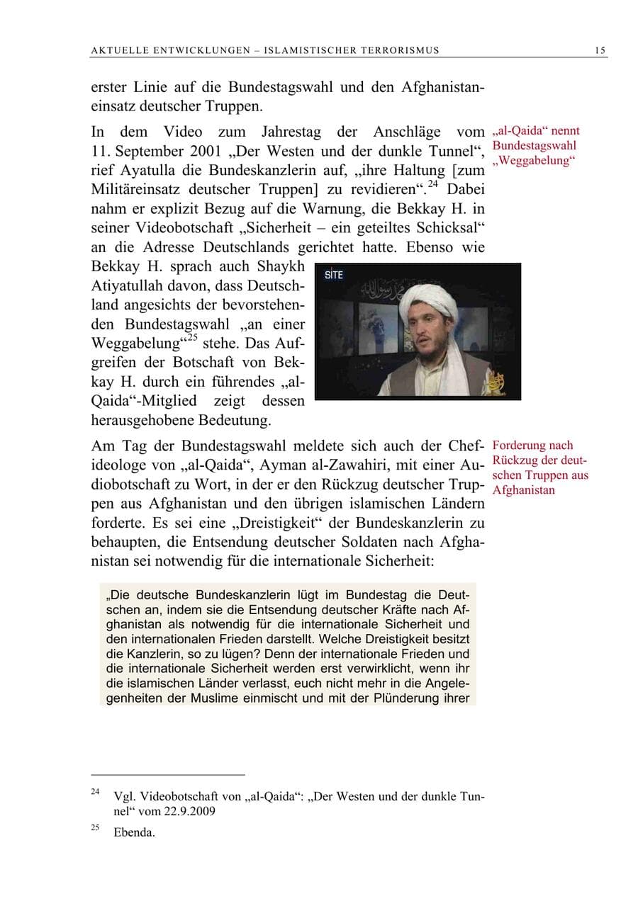 Seite 28 des Verfassungsschutzbericht 2009 Berlin