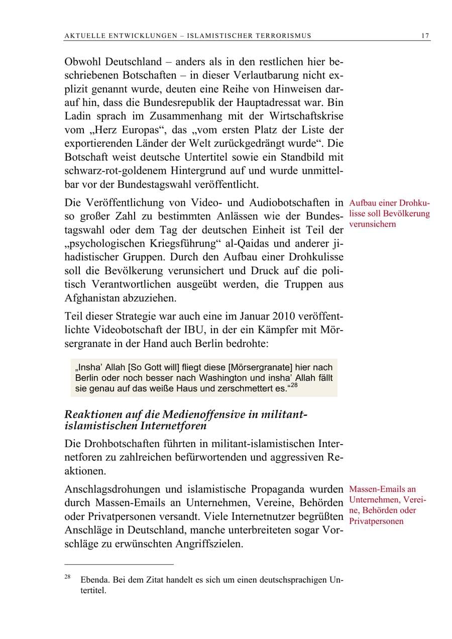 Seite 30 des Verfassungsschutzbericht 2009 Berlin