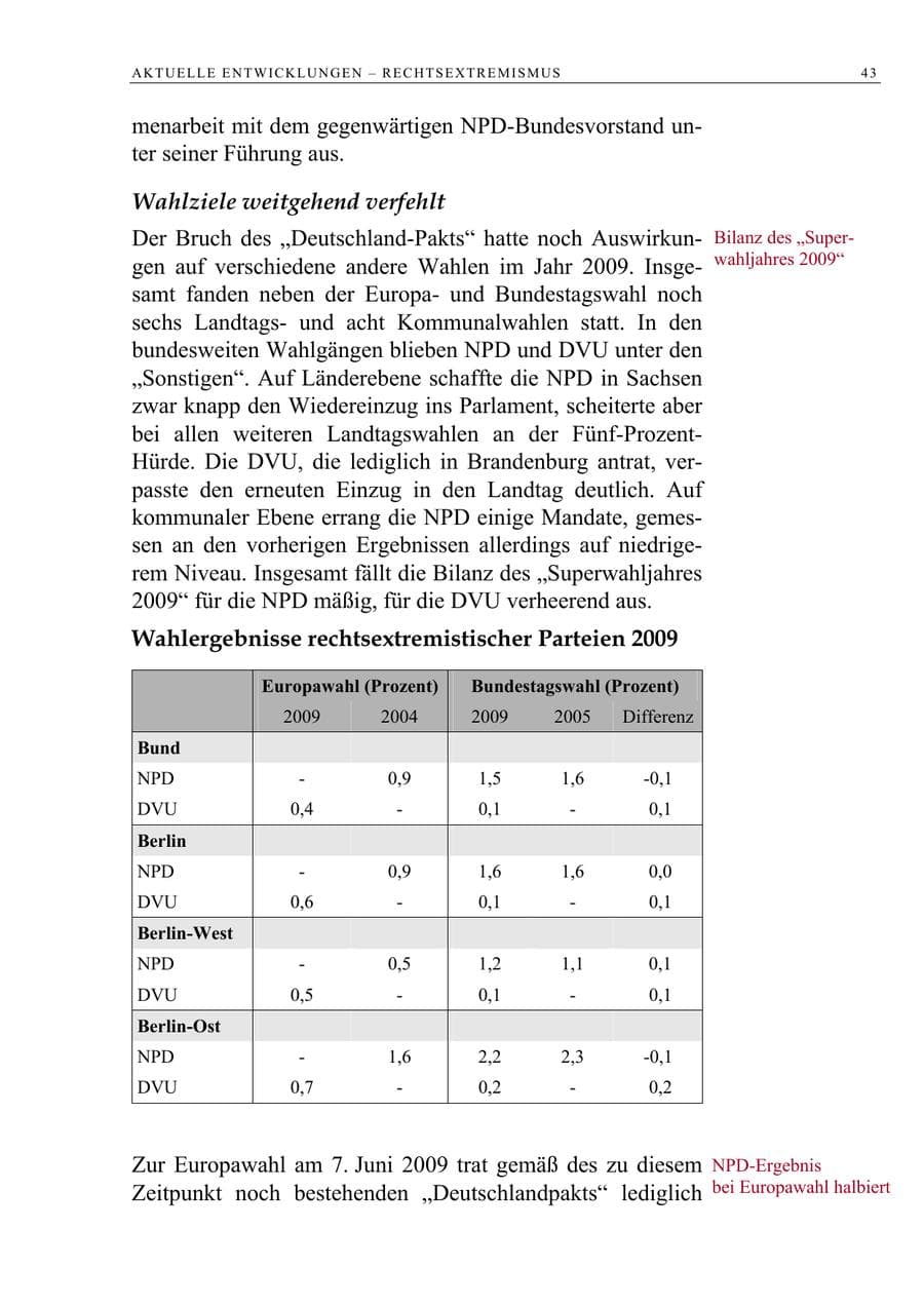 Seite 56 des Verfassungsschutzbericht 2009 Berlin