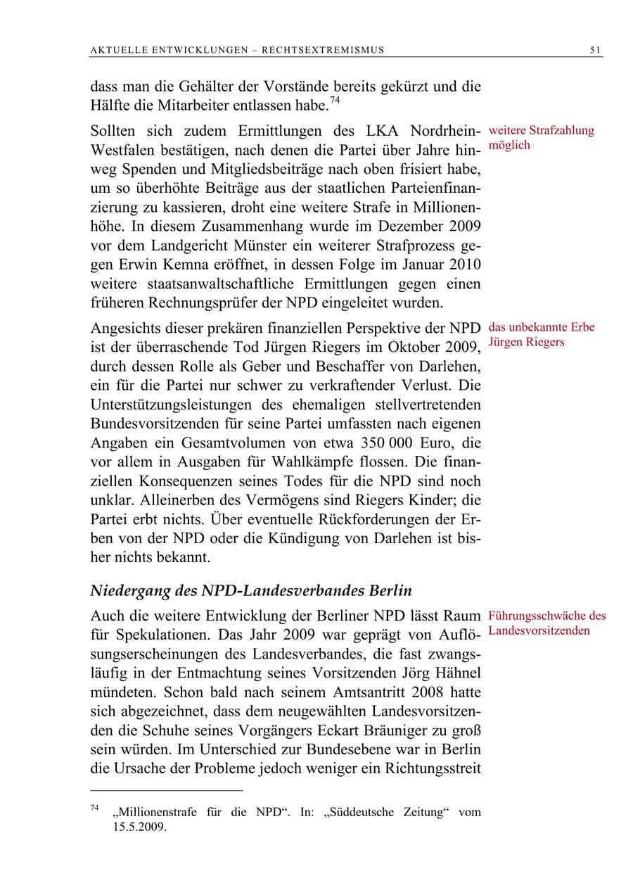 Seite 64 des Verfassungsschutzbericht 2009 Berlin