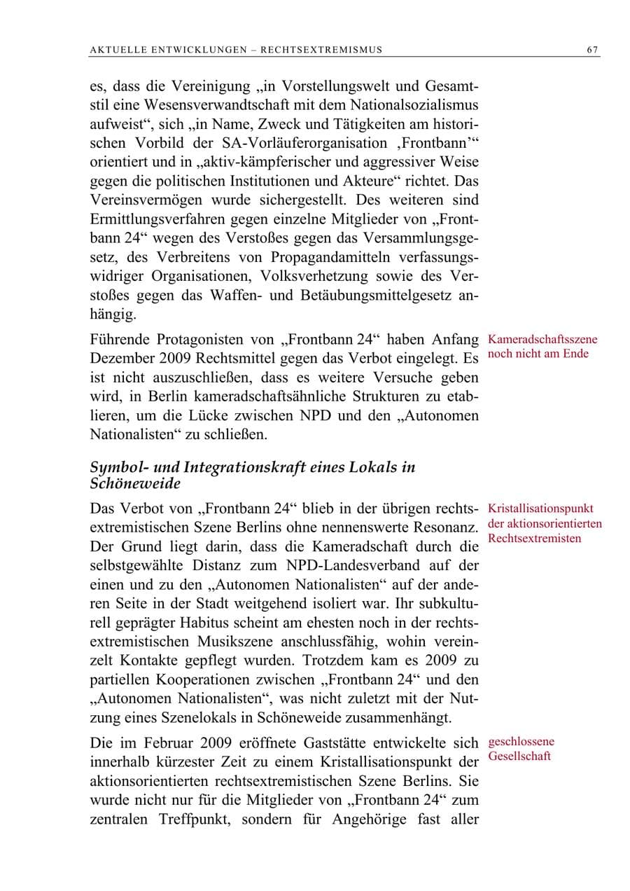 Seite 80 des Verfassungsschutzbericht 2009 Berlin
