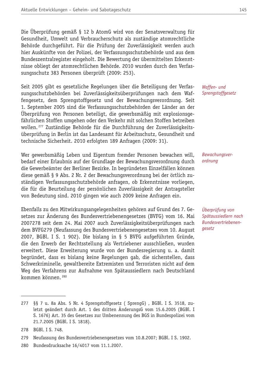 Seite 156 des Verfassungsschutzbericht 2010 Berlin