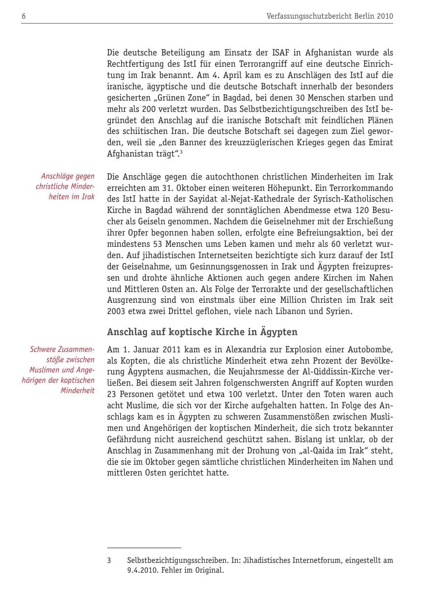 Seite 17 des Verfassungsschutzbericht 2010 Berlin
