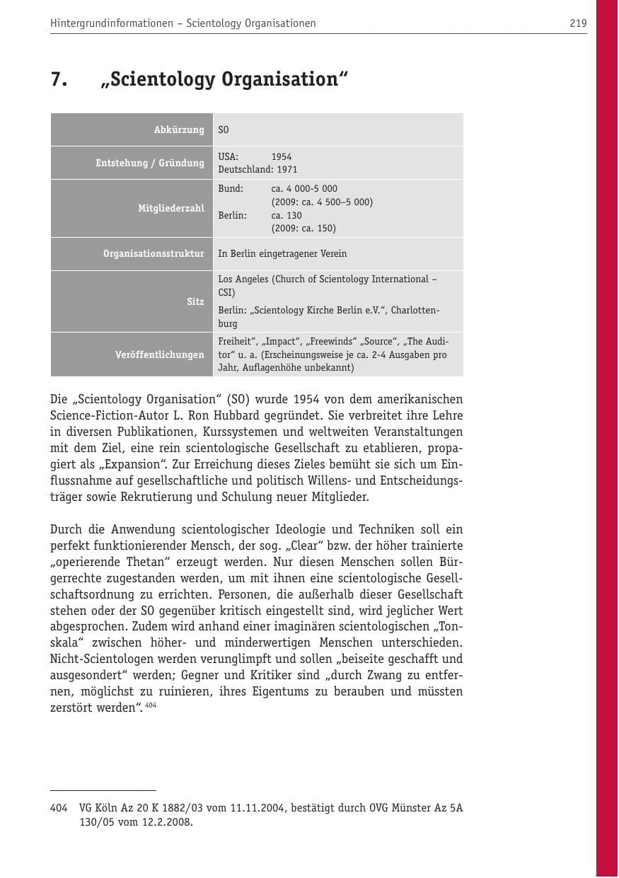 Seite 230 des Verfassungsschutzbericht 2010 Berlin