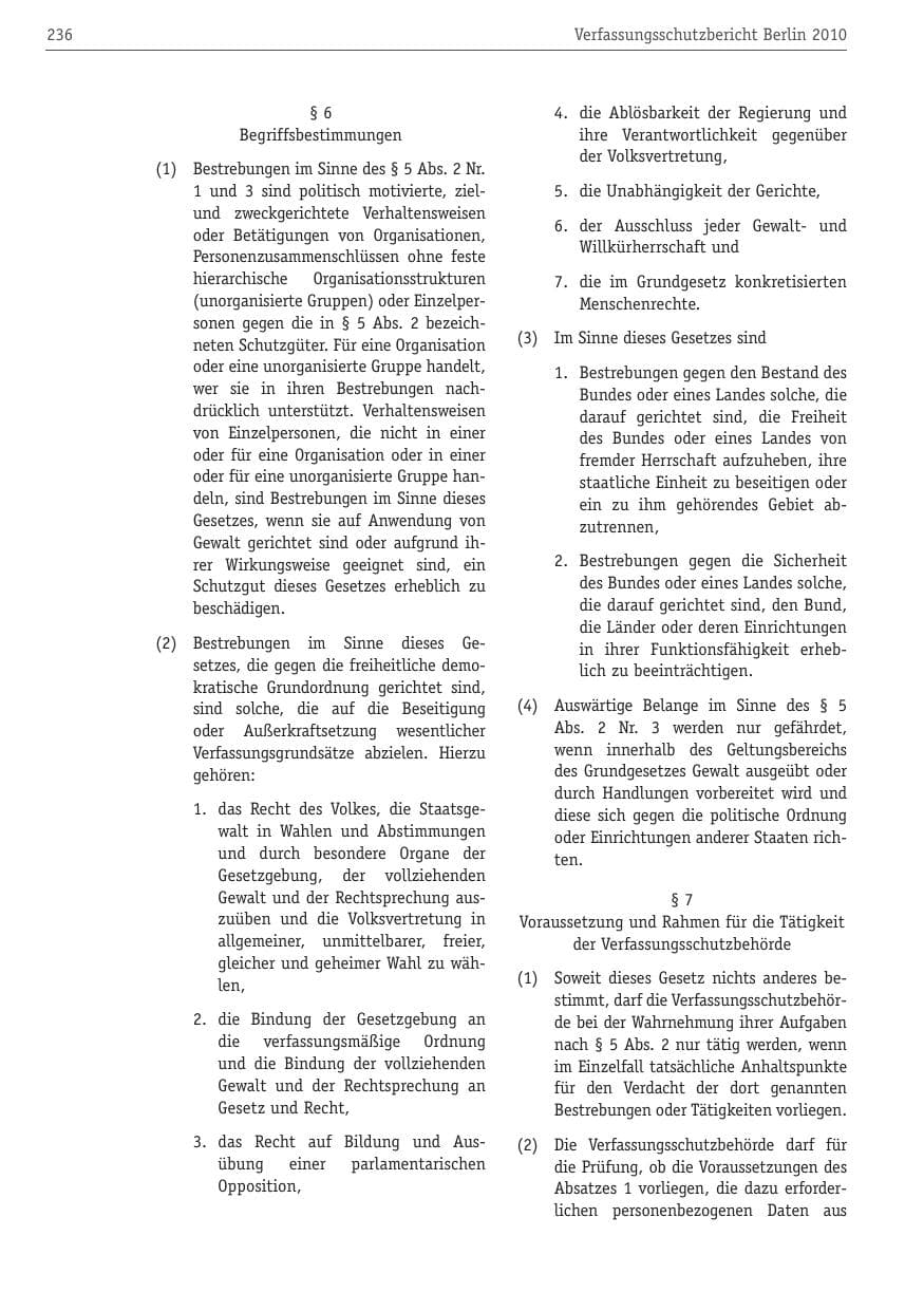 Seite 247 des Verfassungsschutzbericht 2010 Berlin