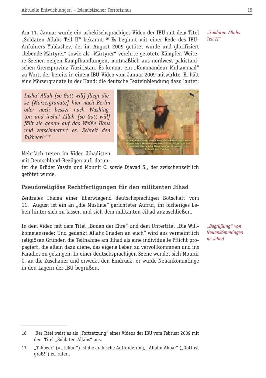 Seite 26 des Verfassungsschutzbericht 2010 Berlin