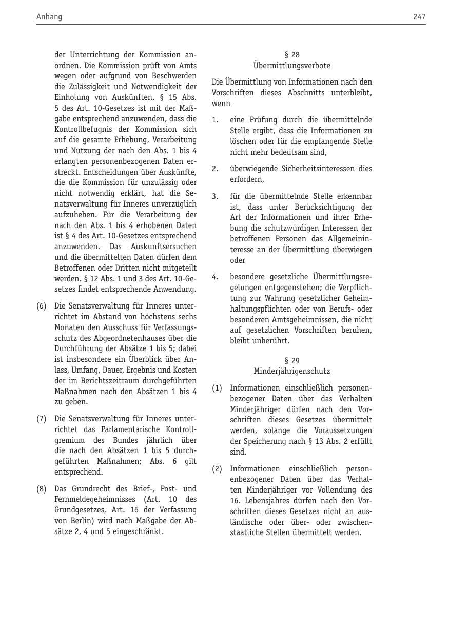 Seite 258 des Verfassungsschutzbericht 2010 Berlin